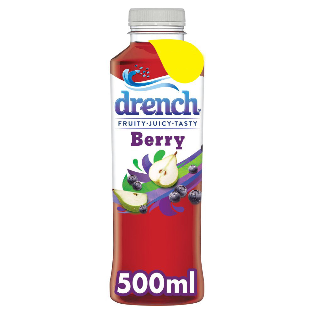Drench Berry Pear and Blueberry Still Juice Drink 500ml-Food