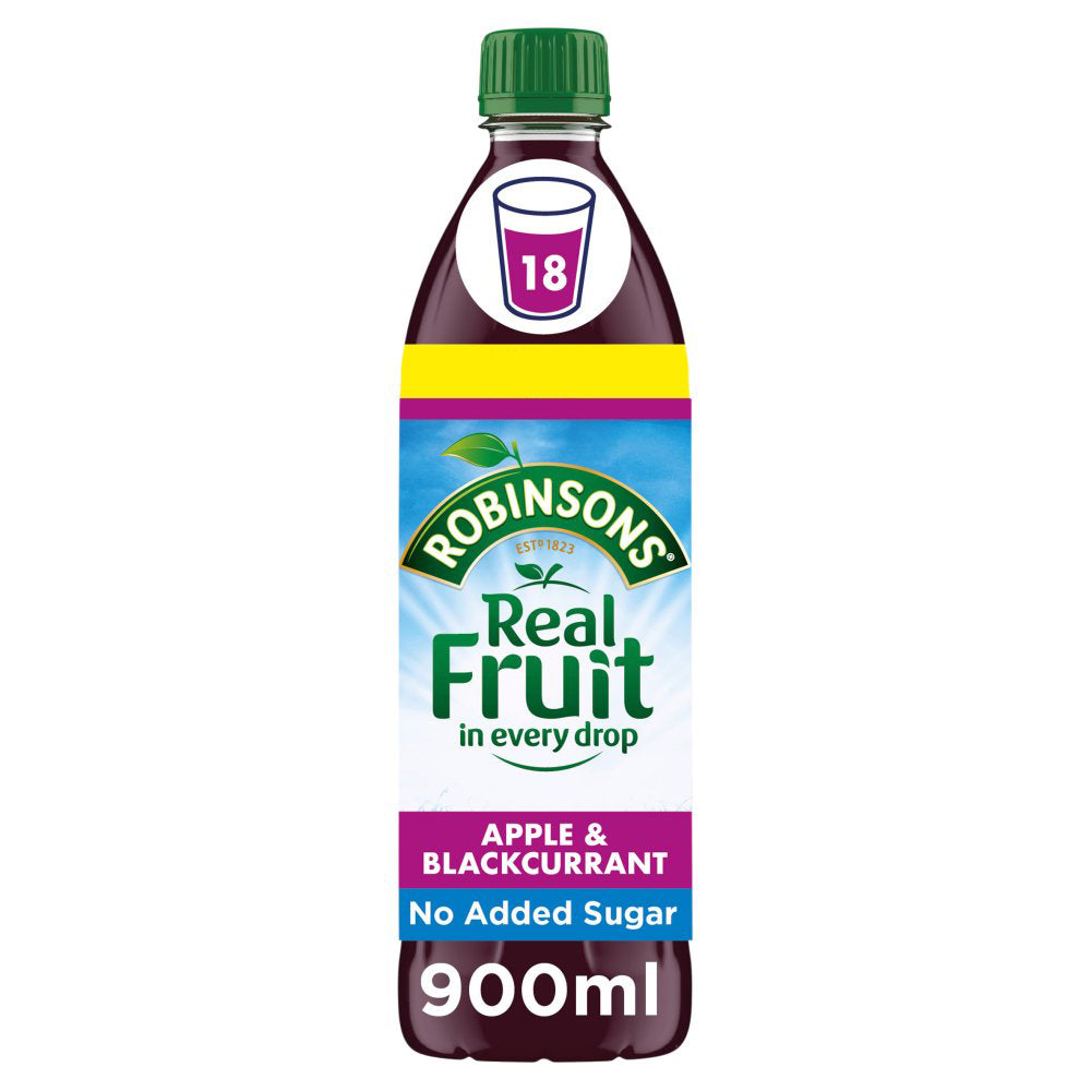 Robinsons Apple & Blackcurrant No Added Sugar Squash 900ml