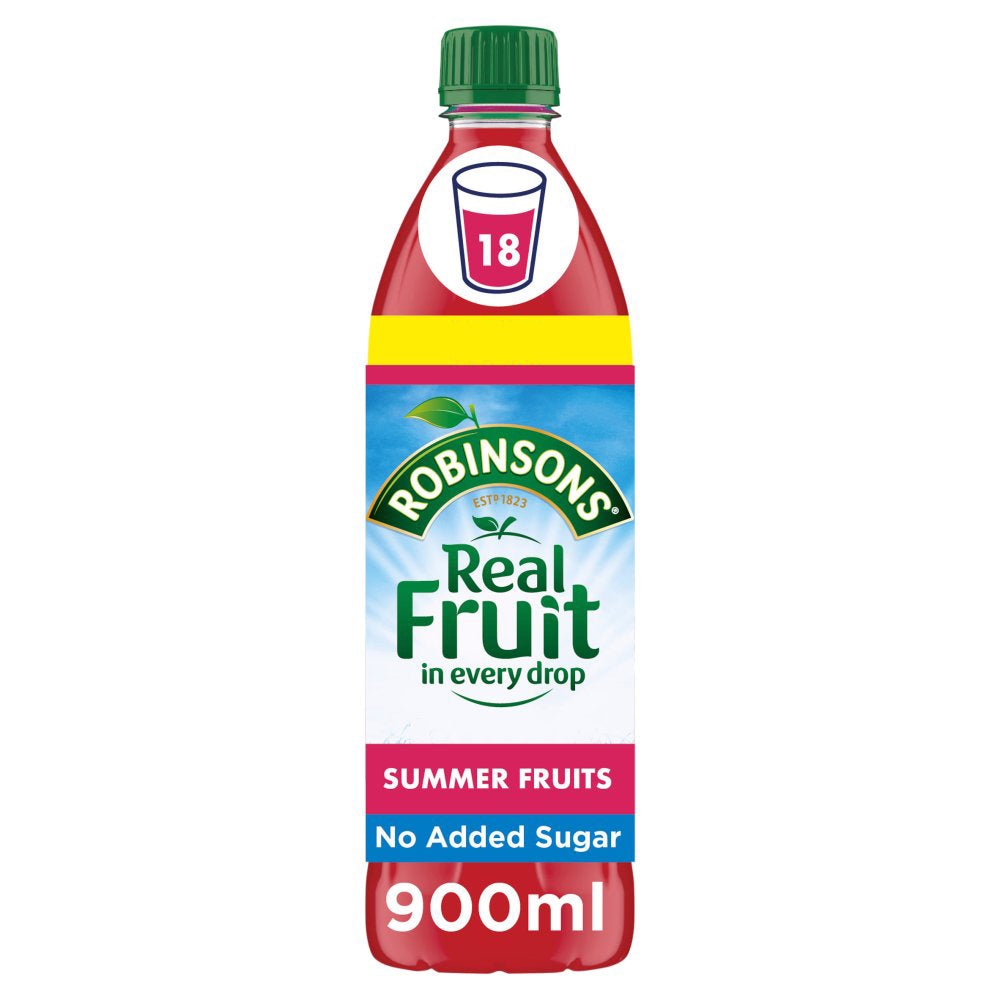 Robinsons Summer Fruits No Added Sugar Squash 900ml-Food