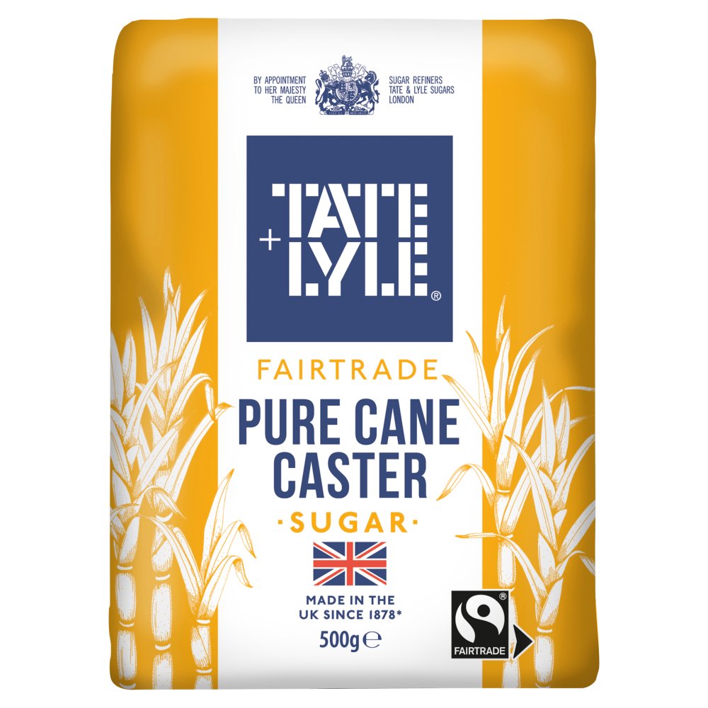 Tate & Lyle Fairtrade Pure Cane Caster Sugar 500g-Food
