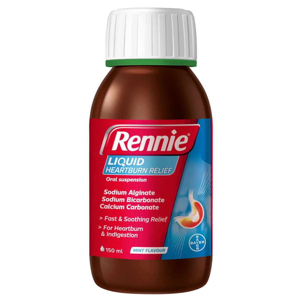 MASRennie Liquid Heartburn & Indigestion Relief Peppermint 150ml-Food