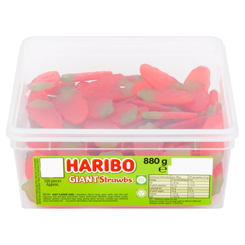 HARIBO Giant Strawbs 880g-Food