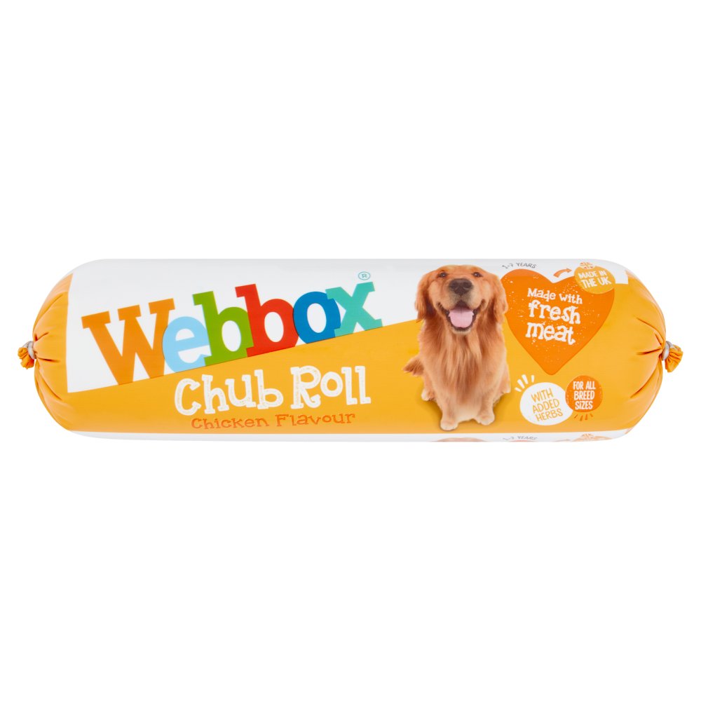 Webbox Chub Roll Chicken Flavour 1-7 Years 720g-Food