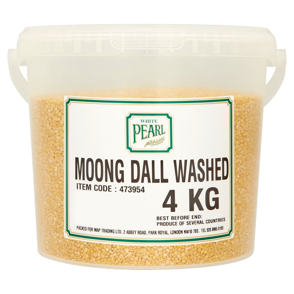 White Pearl Moong Dall Washed 4kg-Food