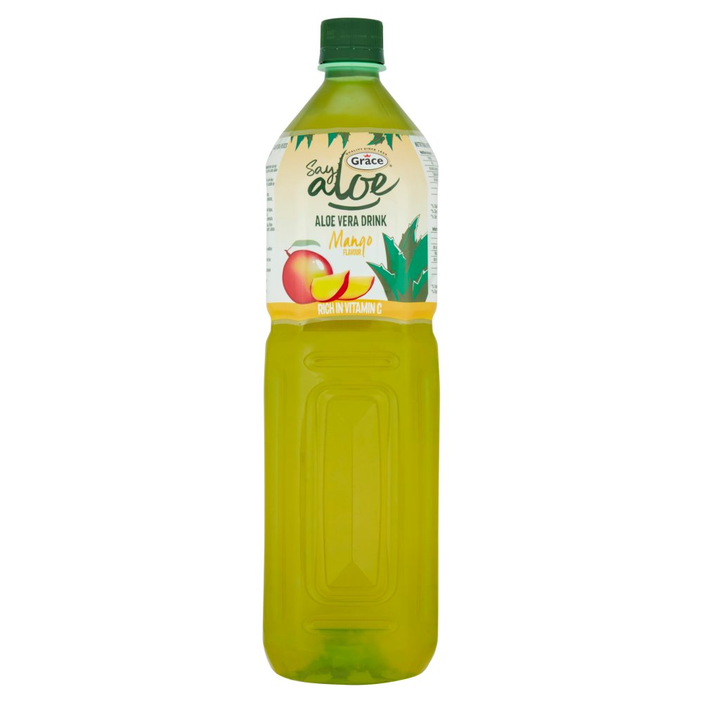 Grace Say Aloe Vera Drink Mango Flavour 1.5L-Food