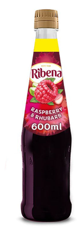 Ribena Raspberry and Rhubarb Squash 600ml-Food Fruit Juice Asetena Pa