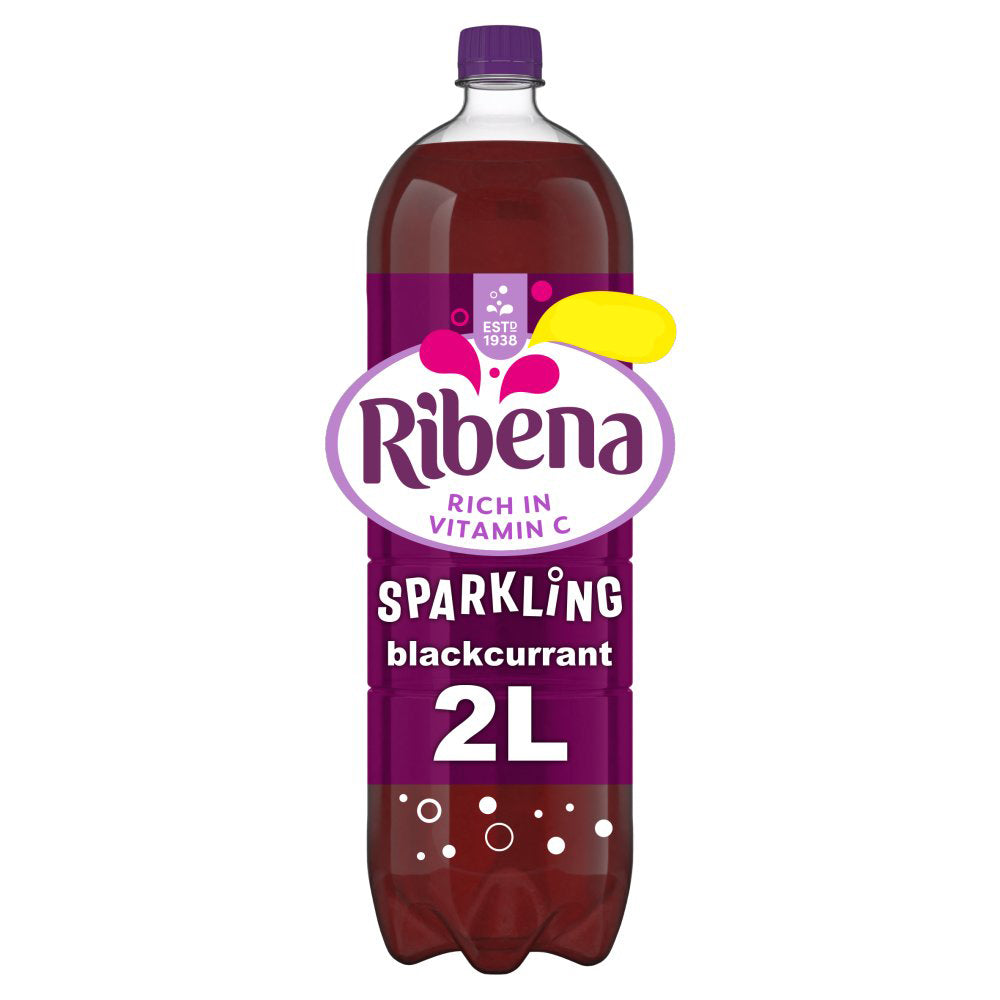 Ribena Sparkling Drink Blackcurrant 2L-Food Soft Drinks Asetena Pa