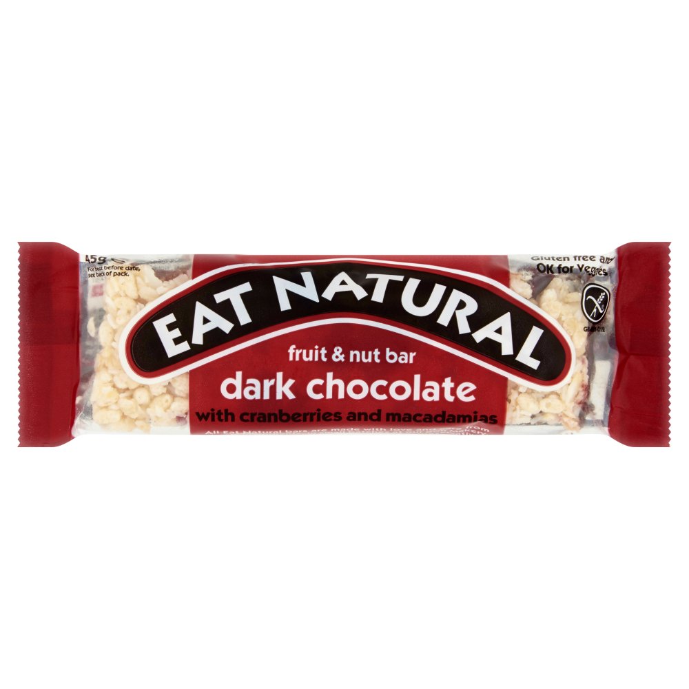 MASEat Natural Fruit & Nut Bar Dark Chocolate with Cranberries and Macadamias 50g-Food