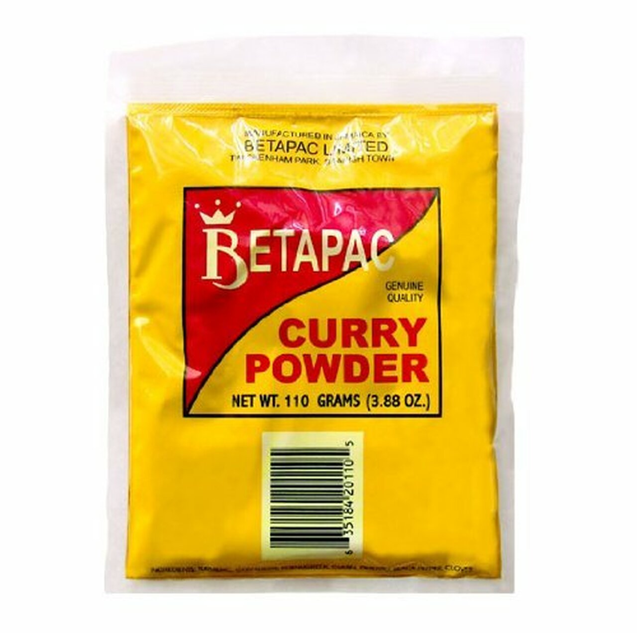 Betapac Curry Powder 110g Box of 40