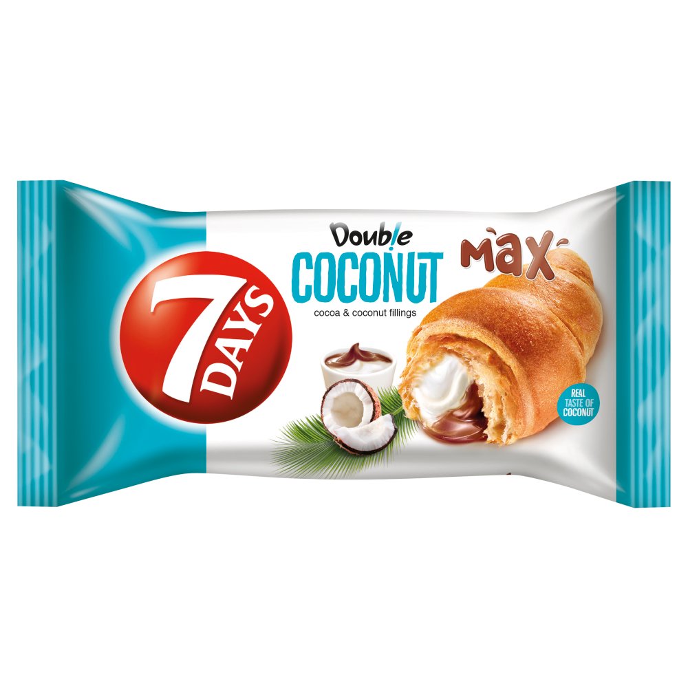 MAS7 Days Double Max Cocoa & Coconut Croissant 80g-Food