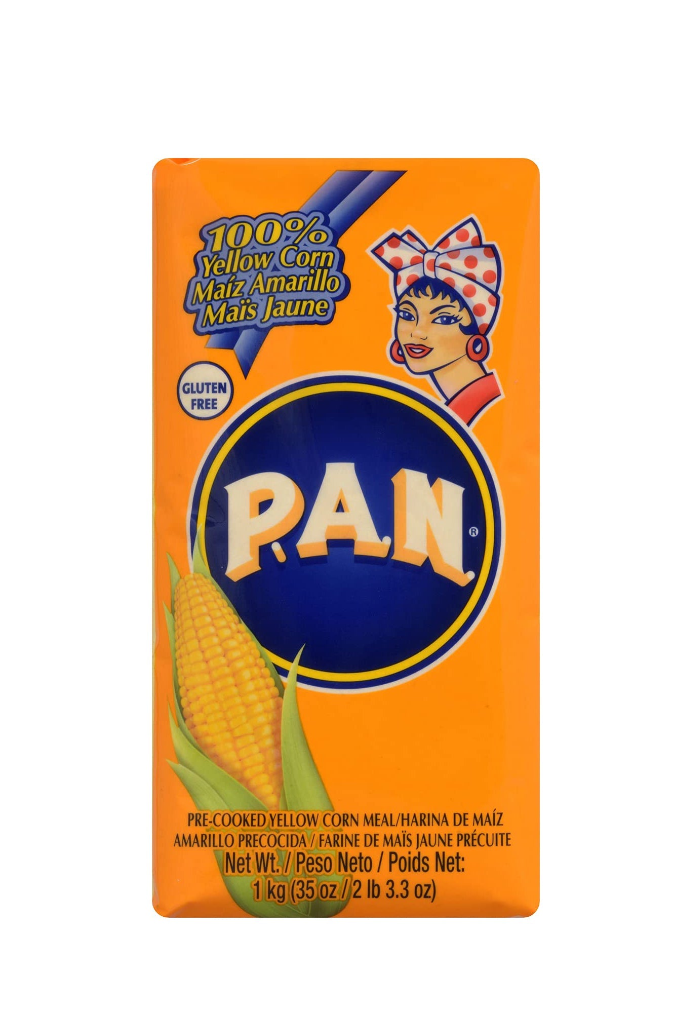 Pan Yellow Cornmeal 1kg Box of 10