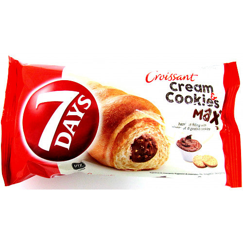 MAS7Days Hazelnut Cream & Cookies Croissant 80g-Food