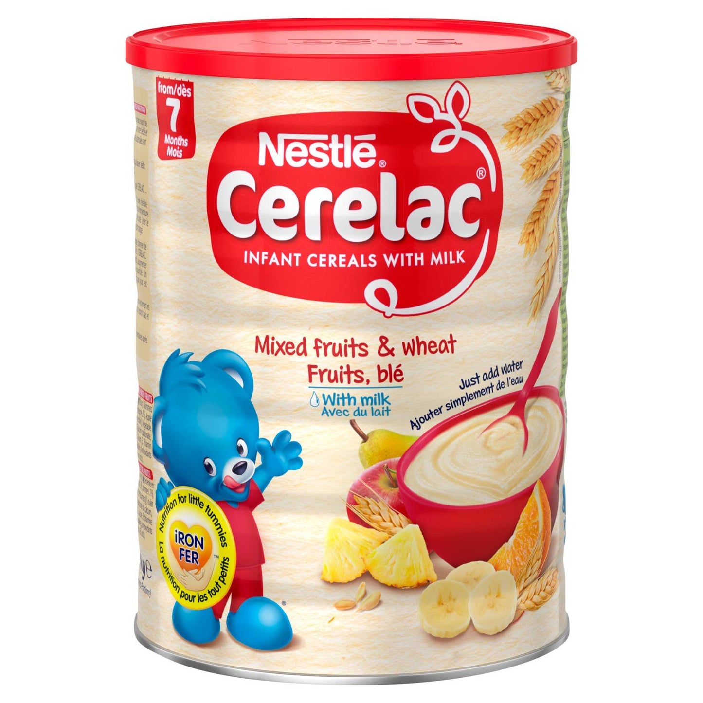 SKNestle Cerelac Infant Cereal with Milk and Wheat 1 kg mixed fruit 35.27 Oz