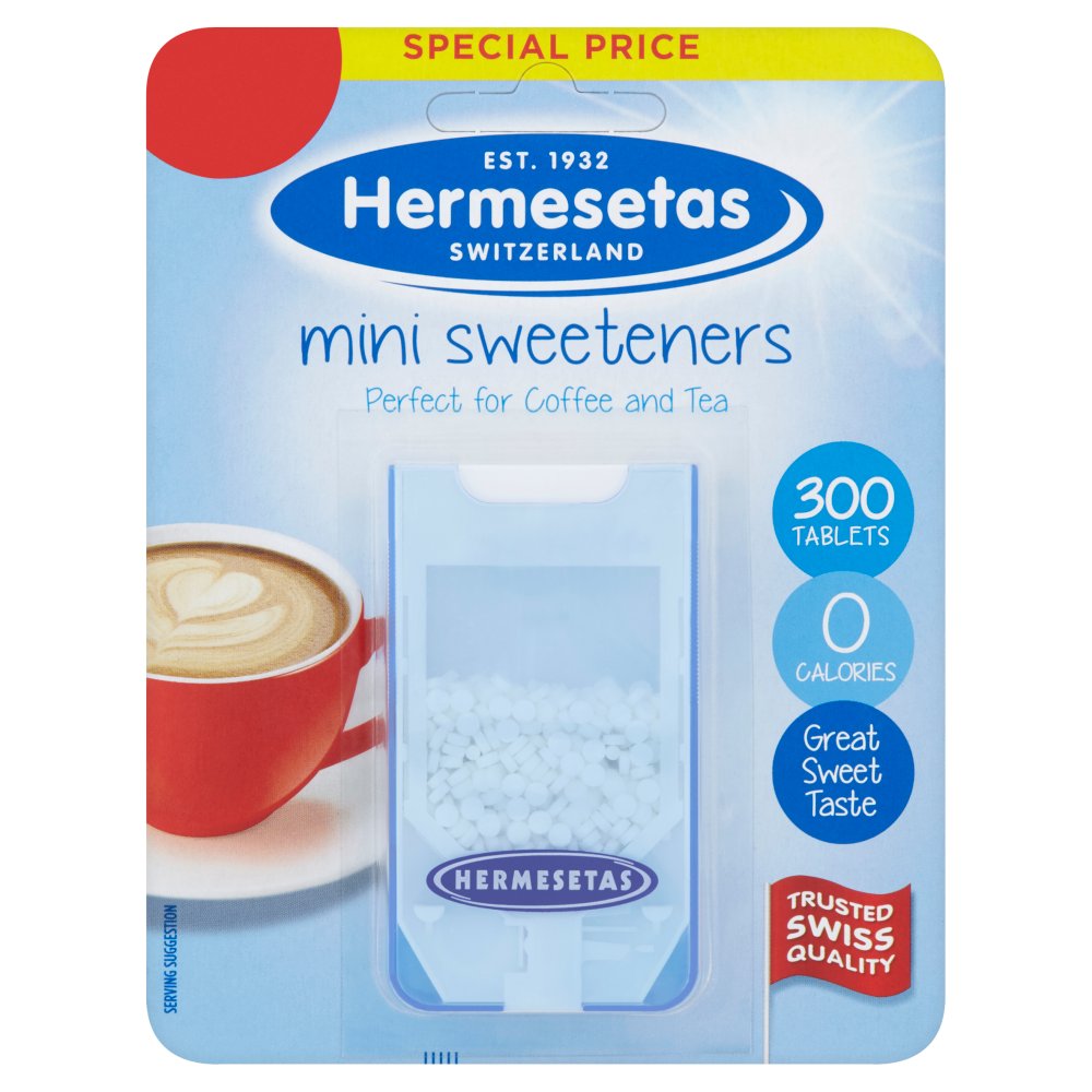 MASHermesetas Mini Sweeteners 300 Tablets 4.2g-Food