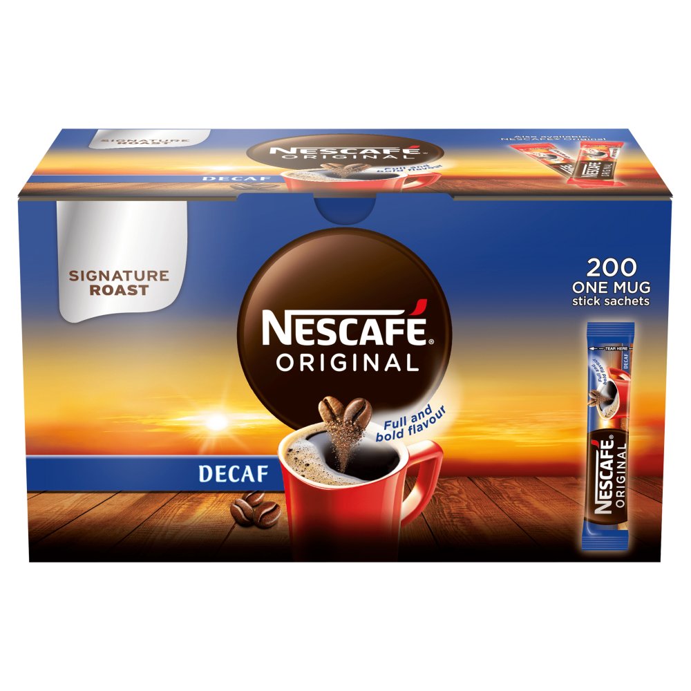 MASNESCAFÉ Original Decaff Instant Coffee Sachets 200 x 1.8g-Food