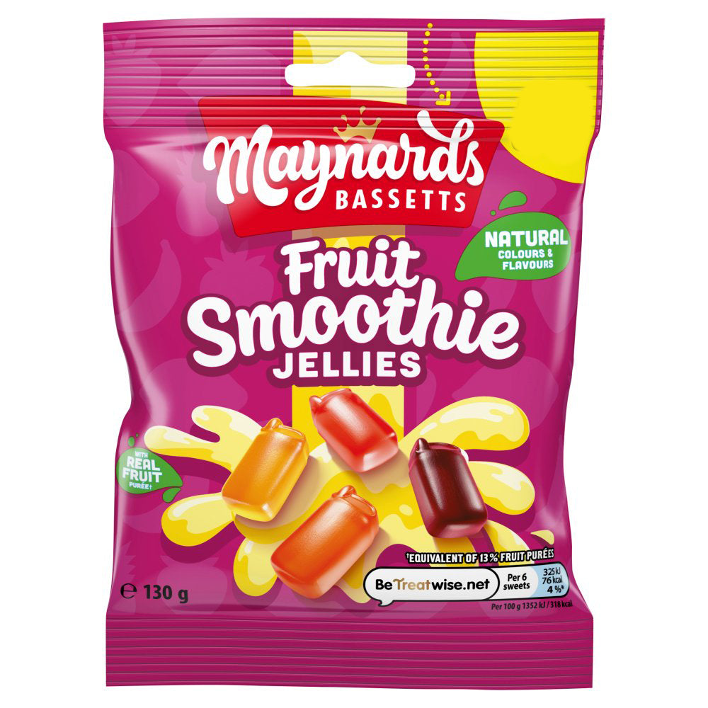 Maynards Bassetts Fruit Smoothie Jellies Sweets Bag 130g