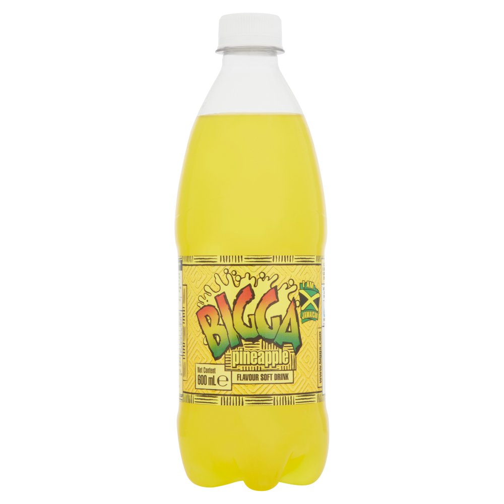 Bigga Pineapple Flavour Soft Drink 600ml-Food