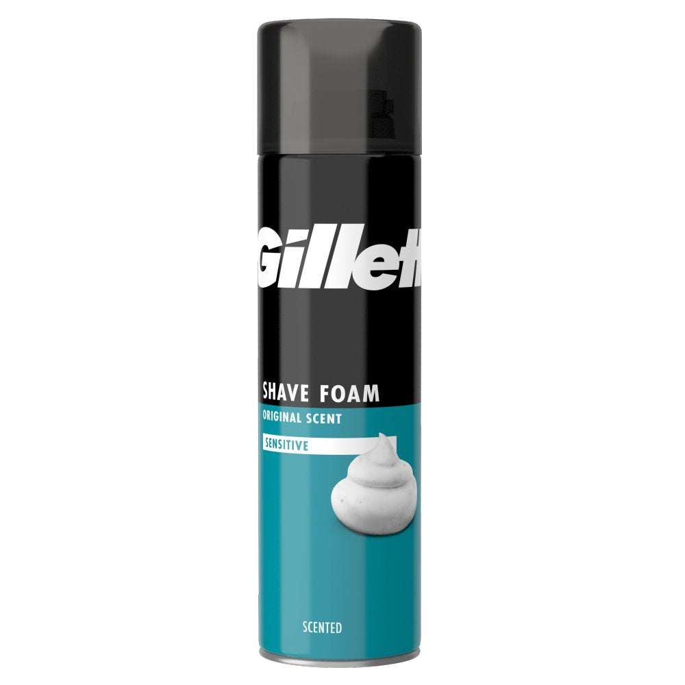 MASGillette Classic Sensitive Shave Foam, For Sensitive Skin, 200ml-Food