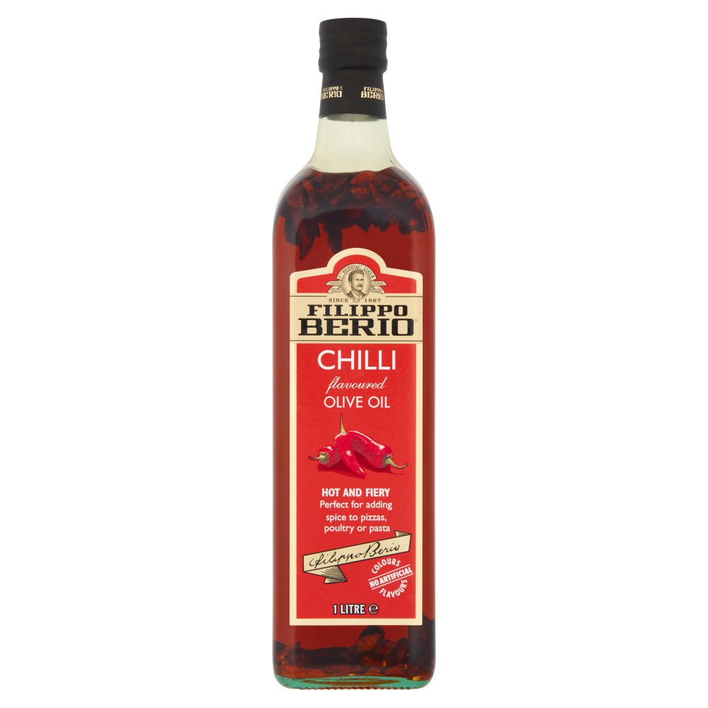 MASFilippo Berio Chilli Flavoured Olive Oil 1Litre-Food