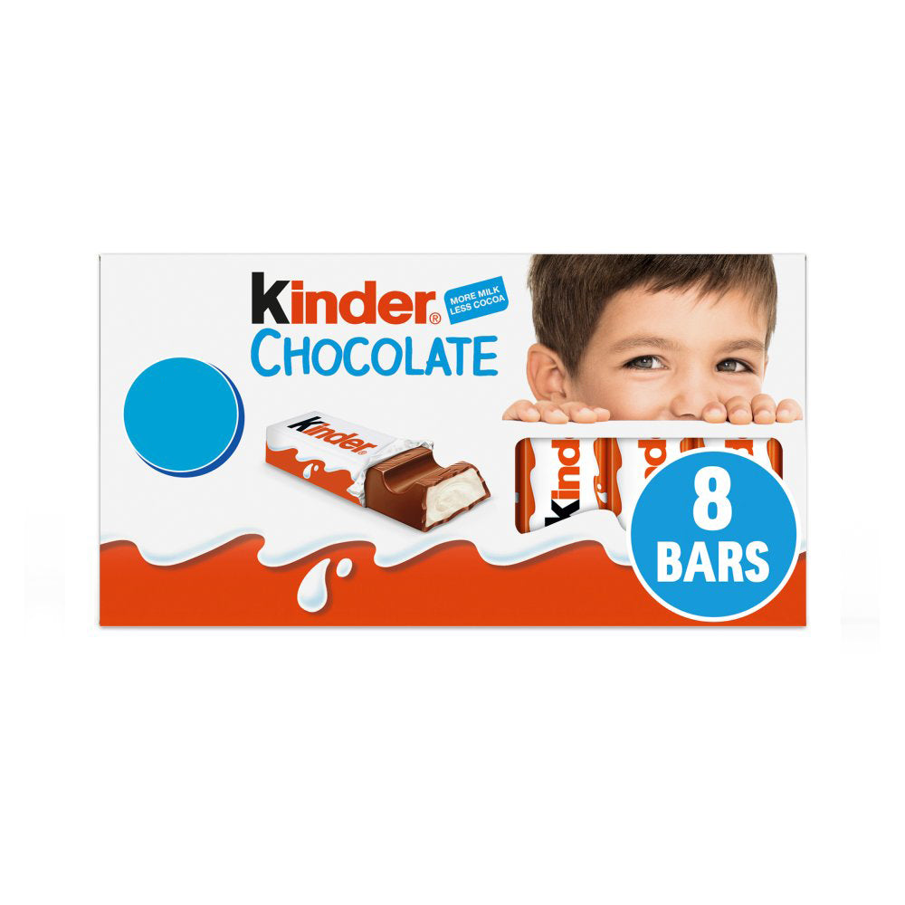Kinder Chocolate Small Bars Multipack 8 x 12.5g (100g)