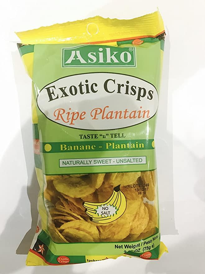 MASExotic Plantain Chips Natrural 75g Box of 30-Fd