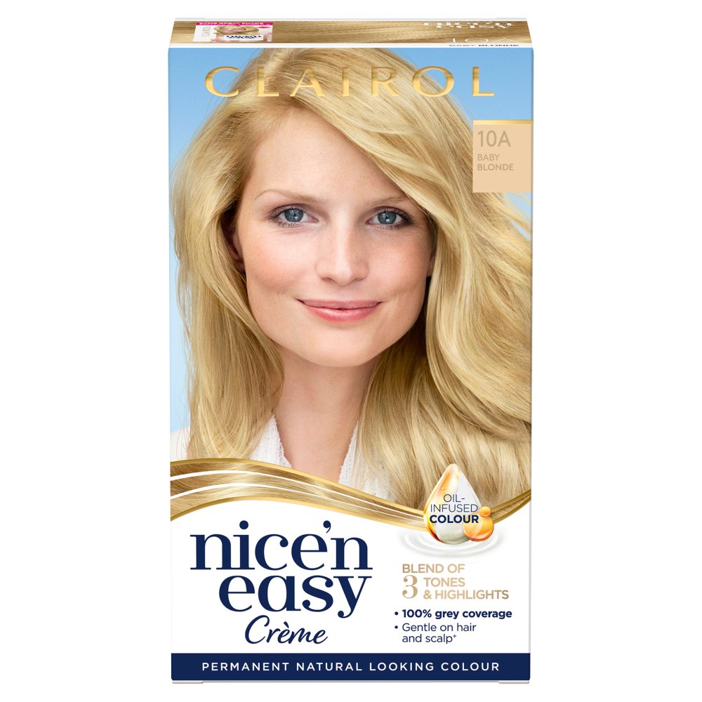 MASClairol Nice'n Easy Hair Dye 10A Baby Blonde 177ml-Food