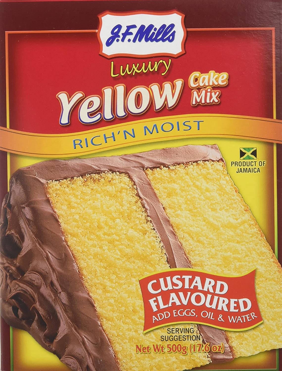 MASJF Mills Custard Flavored Yellow Cake Mix 500 g-Mas