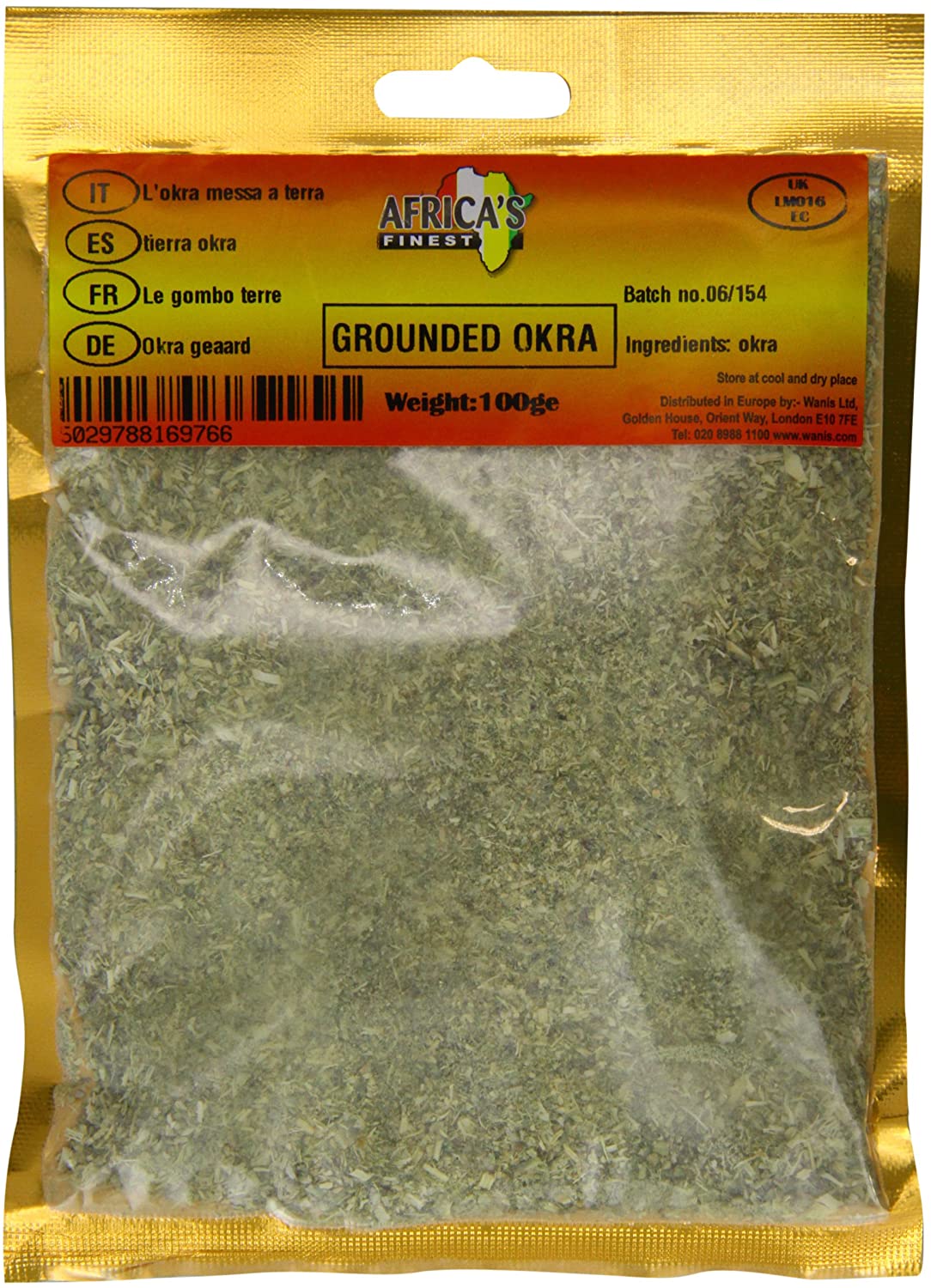 Africa's Finest Ground Okra 100g Box of 10