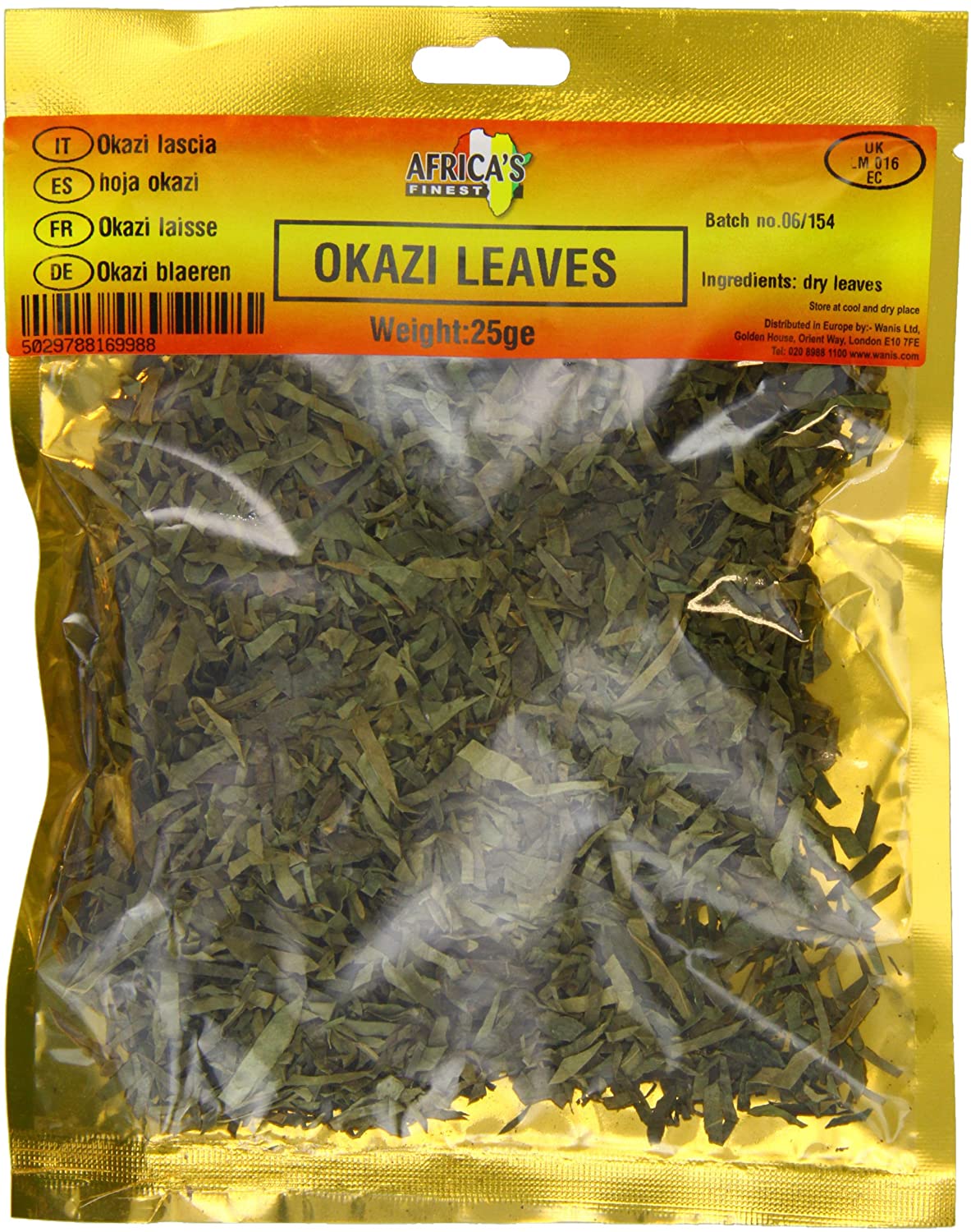 MASAfrica's Finest Ukazi Leaves 25g Box of 10-Fd