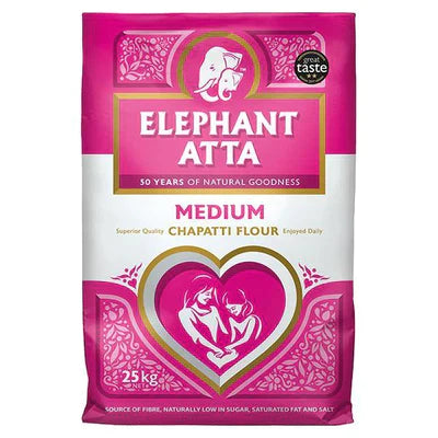 MASElephant Atta Medium Chapatti Flour 25kg-Food