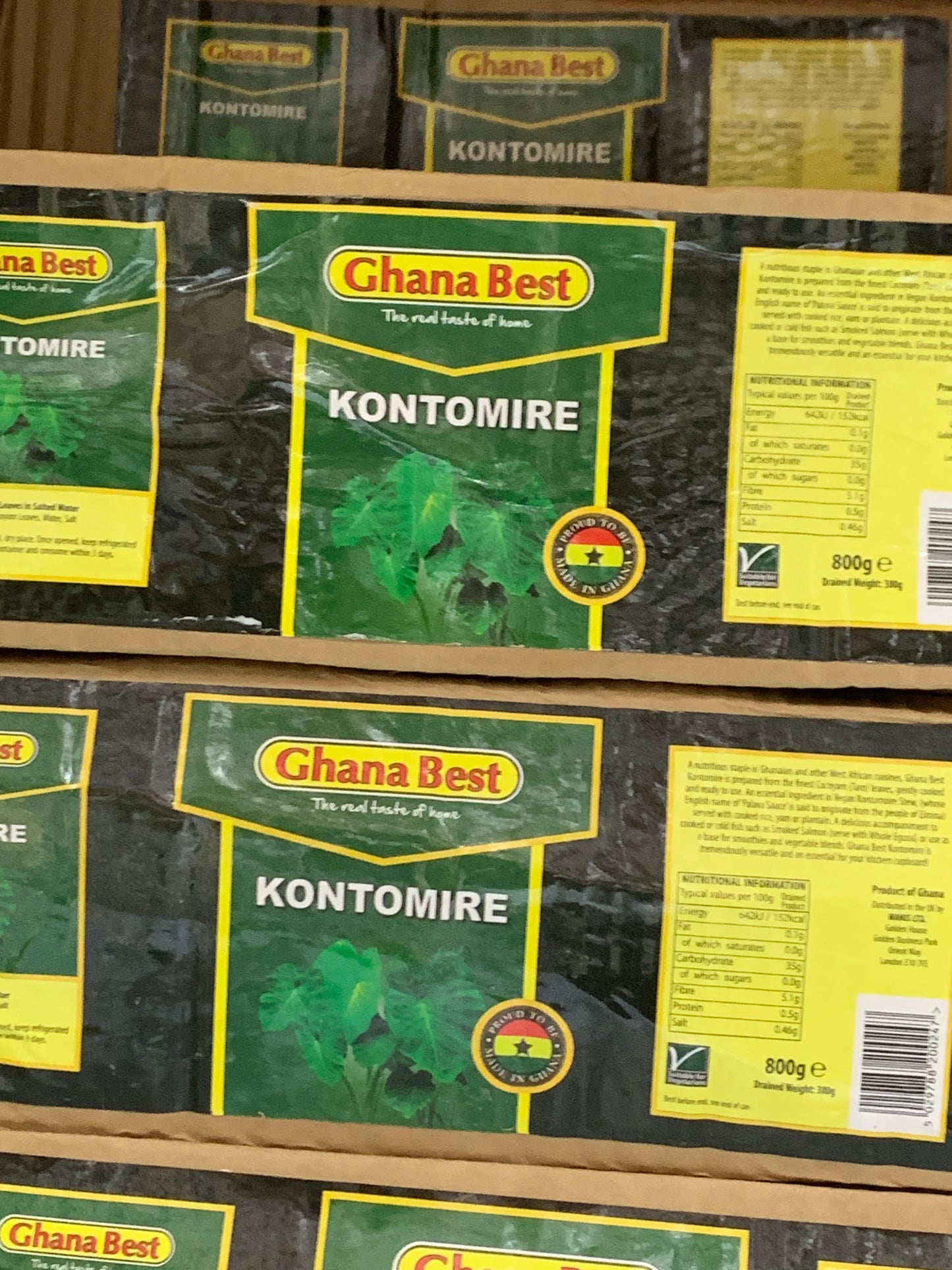 Ghana Best Kontomire 800g 12's Pack Canned Foods Asetena Pa
