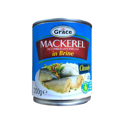 MASGrace Mackerel in Brine 200g Box of 12-Fd