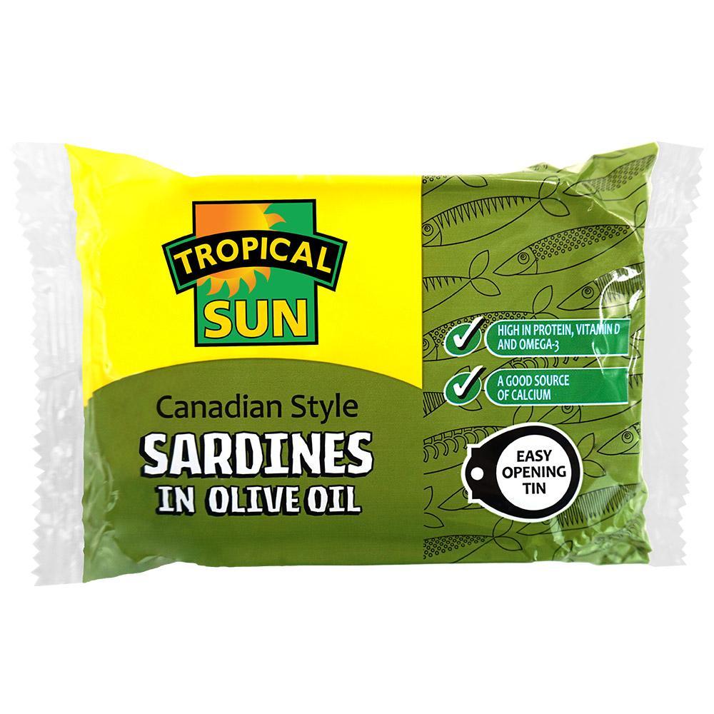 MASTropical Sun Canadian Style Sardines With Hot Peppers 106g Box of 12-Fd
