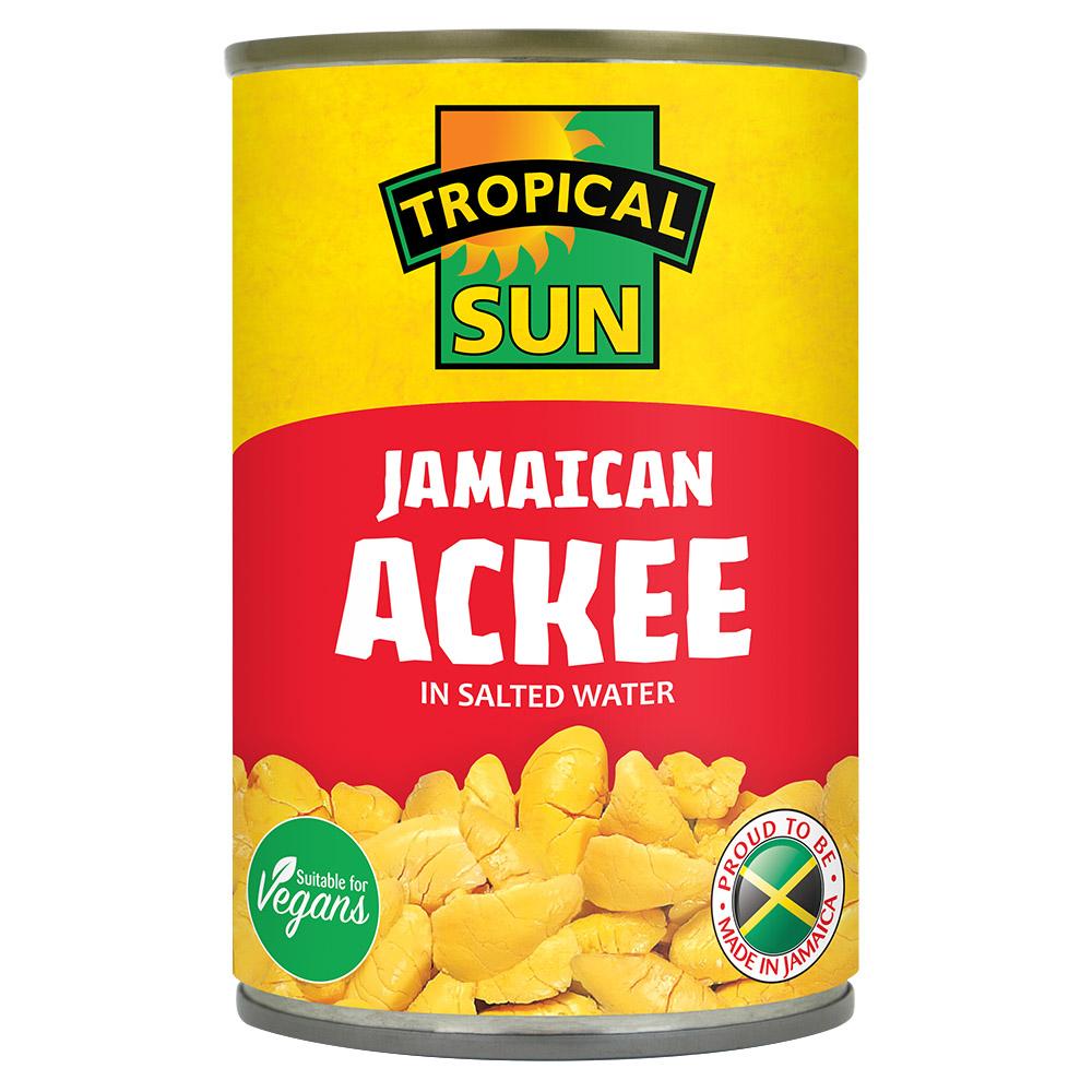 MASTropical Sun Ackee 540g-Fd Ackee & Callaloo - Made in Jamaica Asetena Pa