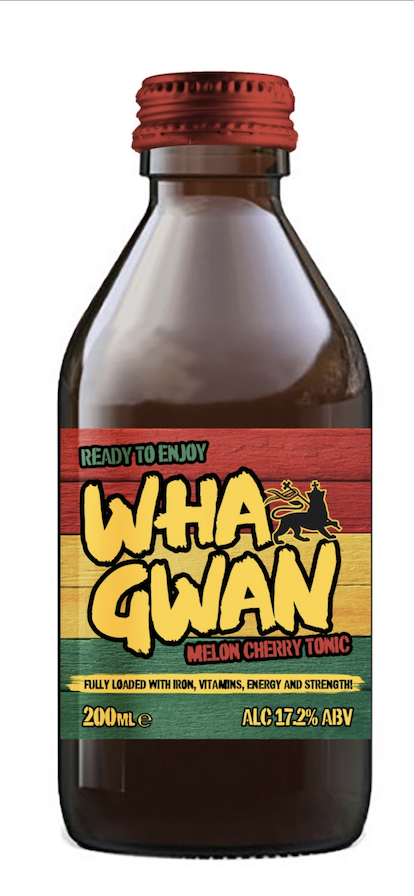 Wha Gwaan Melon Cherry Tonic 200ml Box of 24