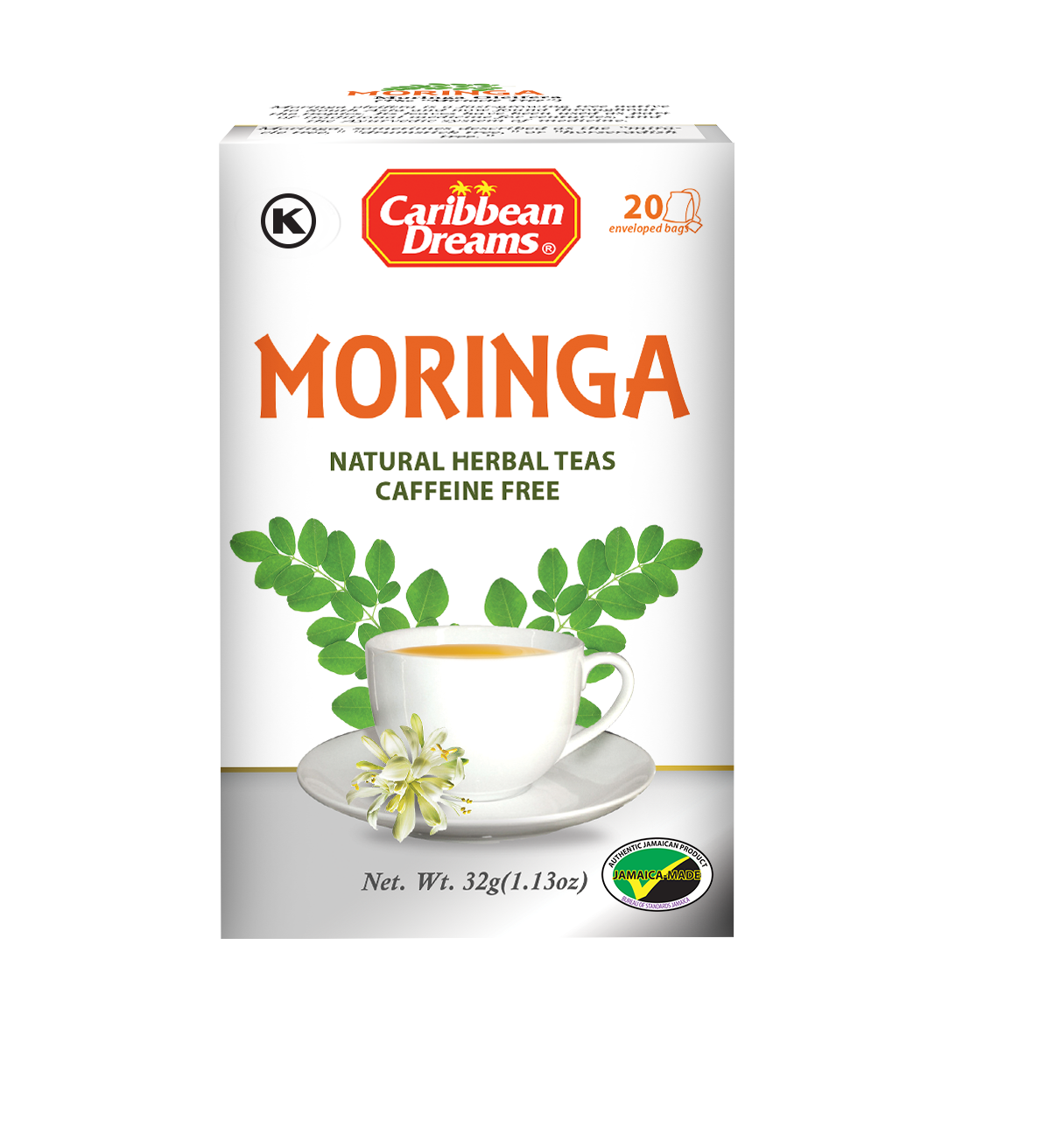 Caribbean Dreams Moringa Tea 20's Box of 6