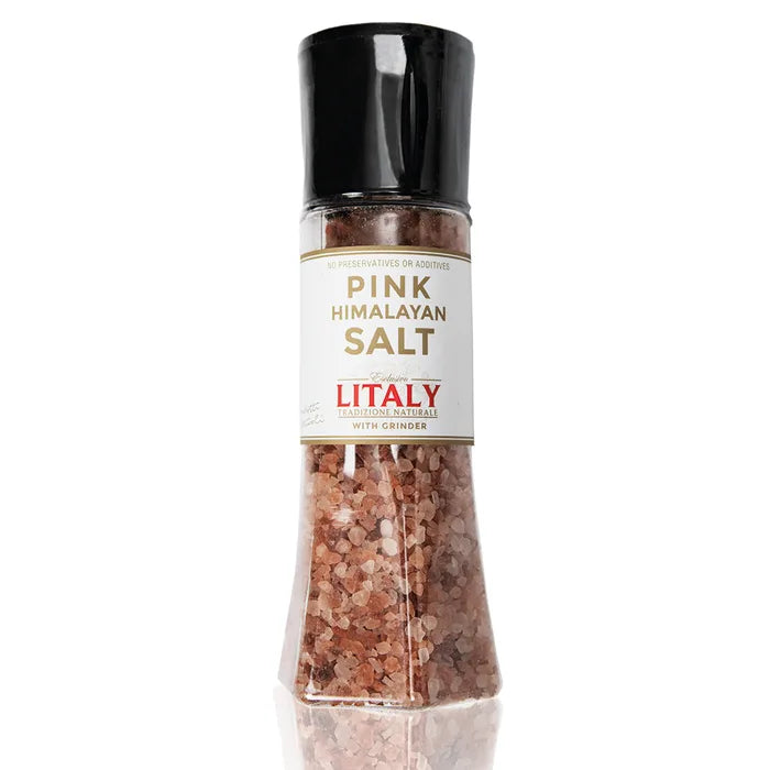 Litaly Pink Himalayan Salt with Grinder 1 x 400g