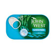 MASJohn West Sardines in Brine 120g Box of 12-Fd Canned Fish Asetena Pa
