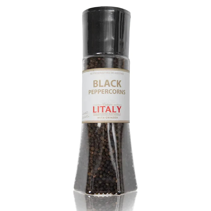 MASLitaly Black Pepper Corns with Grinder 1 x 210g-Food