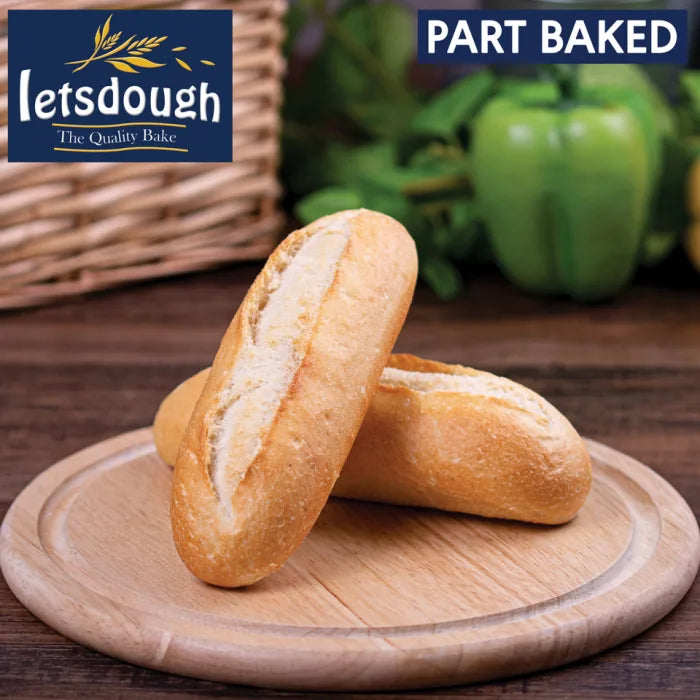 MASLetsdough Part Baked Petit Pain Sandwich (17cm)- 45 x 86g-Food