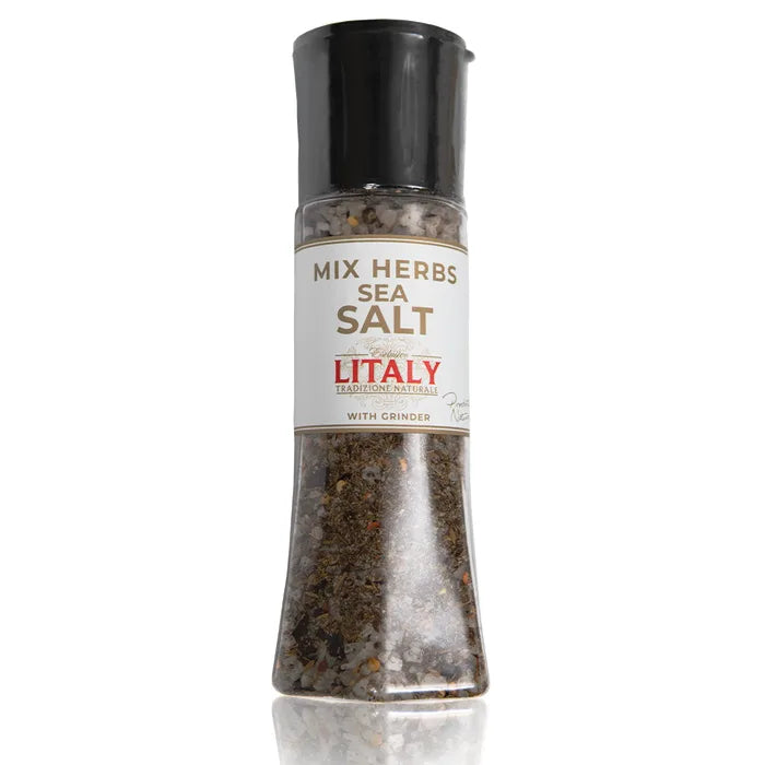 Litaly Mixed Herb Sea Salt with Grinder 1 x 310g