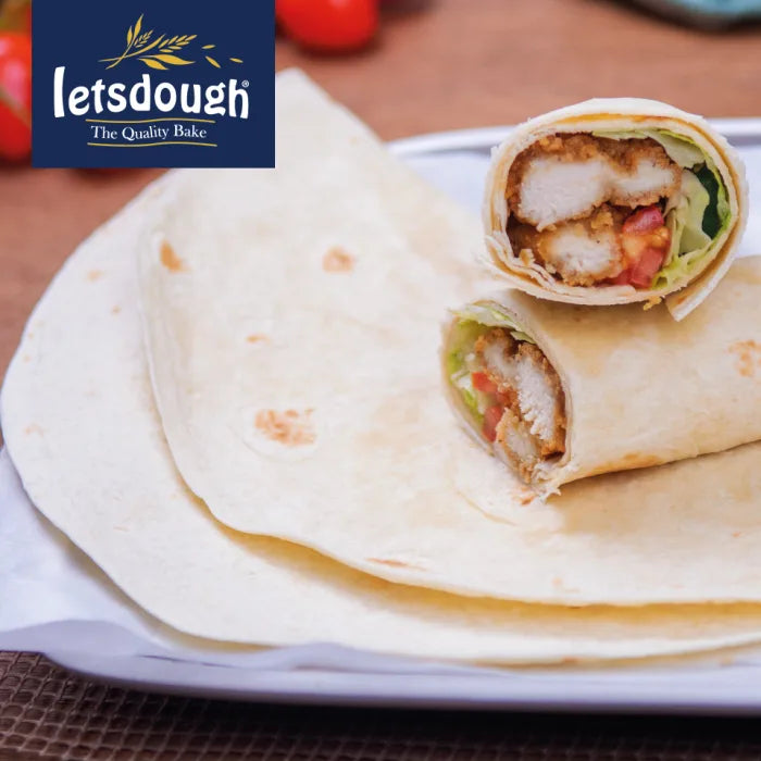 Letsdough 10" Flour Tortilla Wraps 4pc x 1