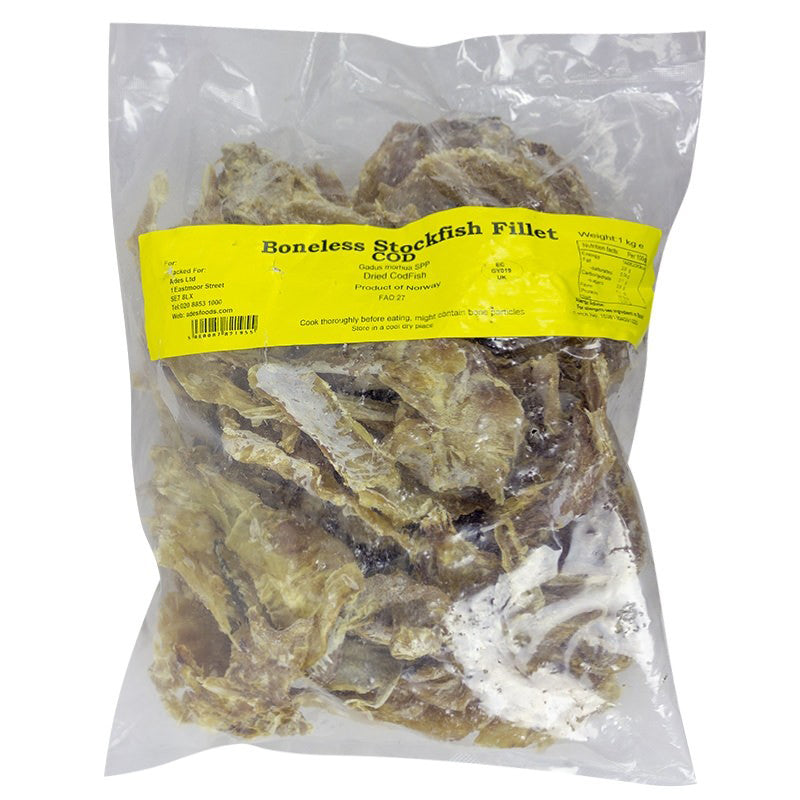 Boneless Stockfish Cod Fillet 1kg