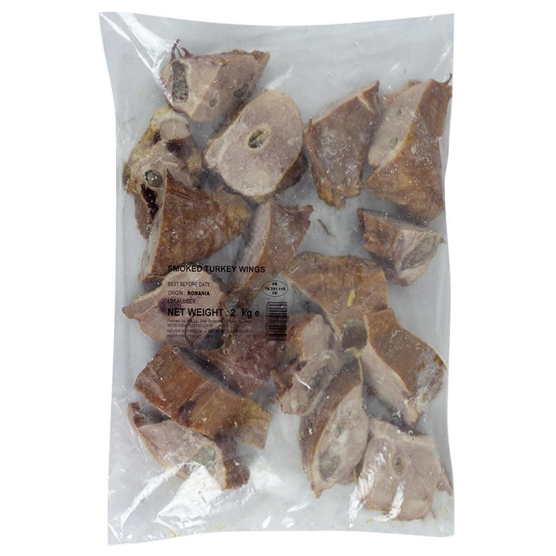 MASFrozen Smoked Turkey Wings 2kg (Packgel)-Fd