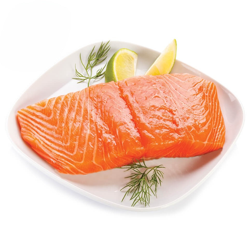 MASFrozen Norwegian Skinless & Boneless IQF Salmon Portions (5-6oz)-1x10-Food