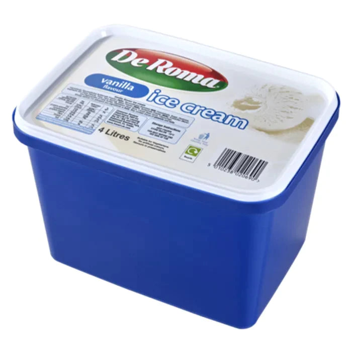 MASDe Roma Vanilla Soft Scoop Ice Cream 4L-Food