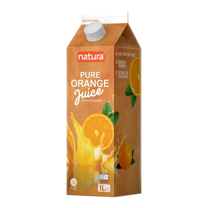 MASNatura Pure Smooth Orange Juice Carton 12 x 1L-Food
