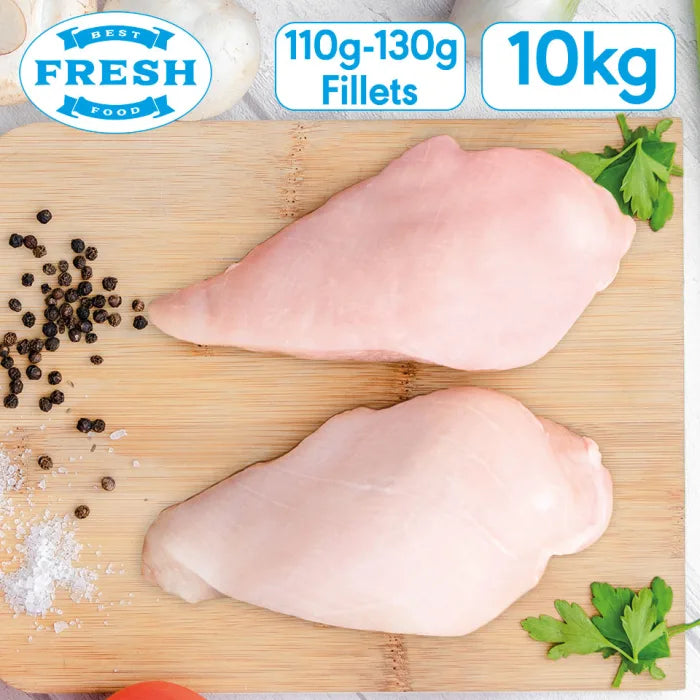 MASFresh Halal Chicken Breast Fillets(Calibrated)-(100g-130g)-2x5kg-Food