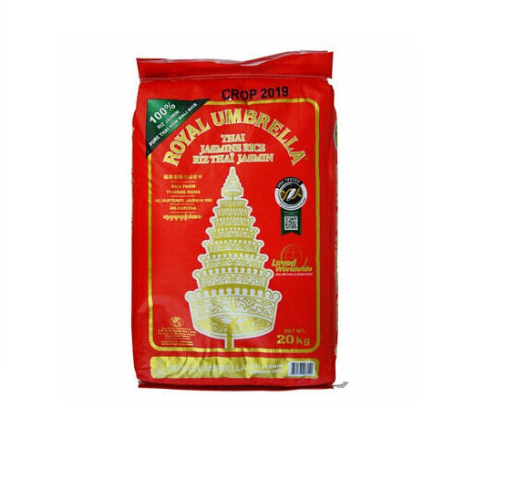 MASRoyal Umbrella Thai Jasmine Rice 20Kg-Fd