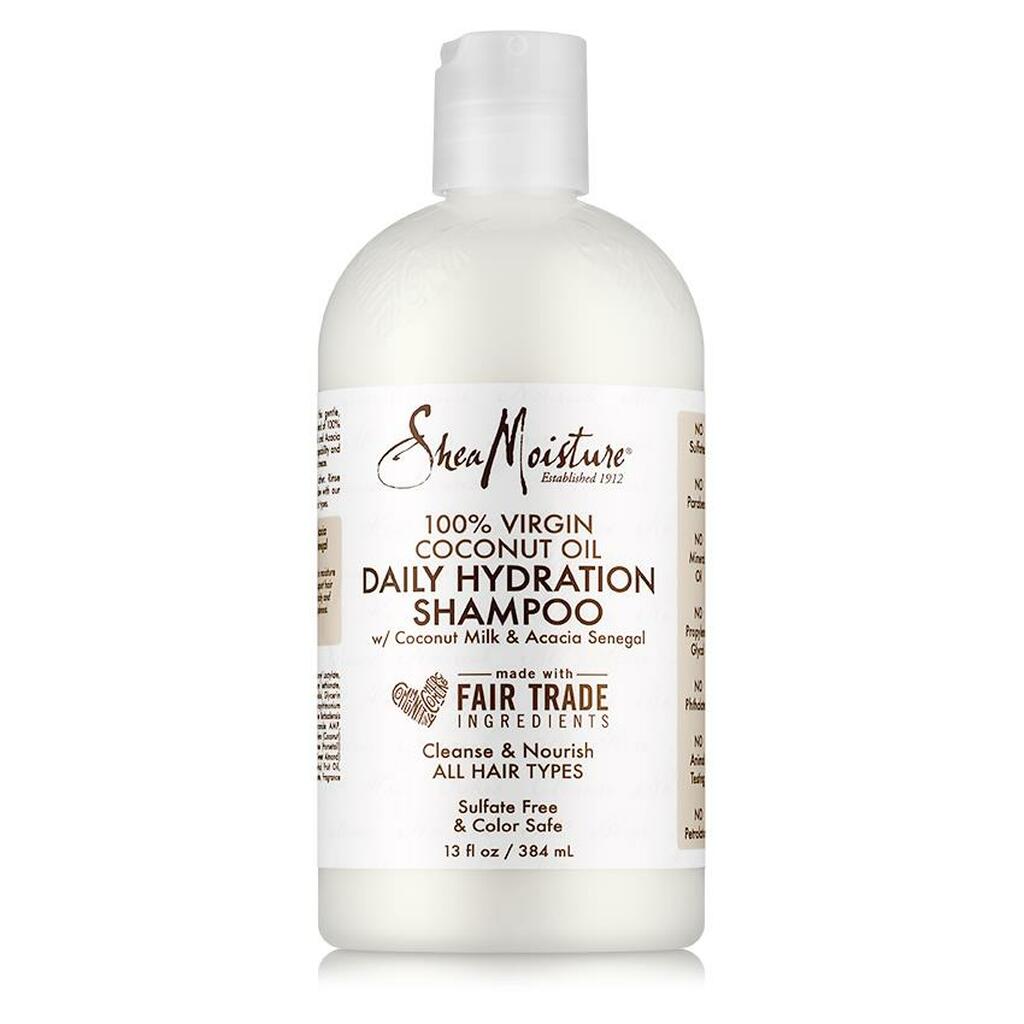 Shea Moisture 100% Virgin Coconut Oil Daily Hydration Shampoo 13 oz-Food